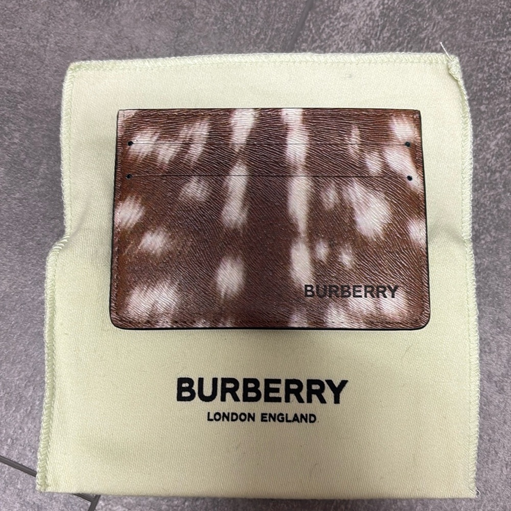 BNWT Authentic Burberry Bambi Deer Card Case